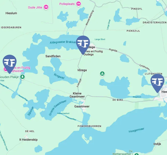 Fries & Fruitig - Locatie kaart mobile