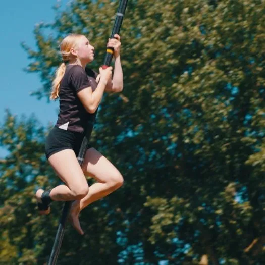 Polsstokhoogspringen met fietstour img